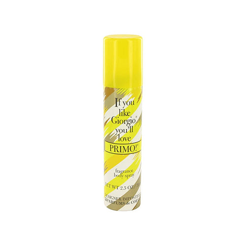Designer Imposters Primo Perfume Body Spray 2.5oz 6 Pack Bundle