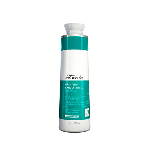 Let Me Be Protein Smoothing 1L – Brazilian Keratin Smoothing Formula for Frizz Control, Softness & Shine – Professional-Grade Hair Care for All Hair Types – For At-Home or Salon Use
