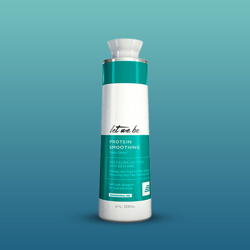 Let Me Be Protein Smoothing 1L – Brazilian Keratin Smoothing Formula for Frizz Control, Softness & Shine – Professional-Grade Hair Care for All Hair Types – For At-Home or Salon Use