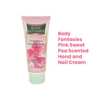 Body Fantasies Pink Sweet Pea Scented Hand and Nail Cream