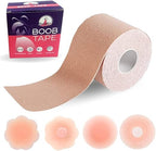 Zeester Boob Tape for Breast Lift, Breathable Adhesive Beige 5M