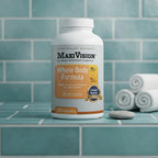 MaxiVision® AREDS 2 Whole Body Formula - AREDS 2 Eye Vitamins w/Lutein and Zeaxanthin - for Macular Support - Eye Supplements for Eye Strain - 120 Capsules Count, 1 Bottle