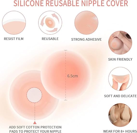 Zeester Boob Tape for Breast Lift, Breathable Adhesive Beige 5M