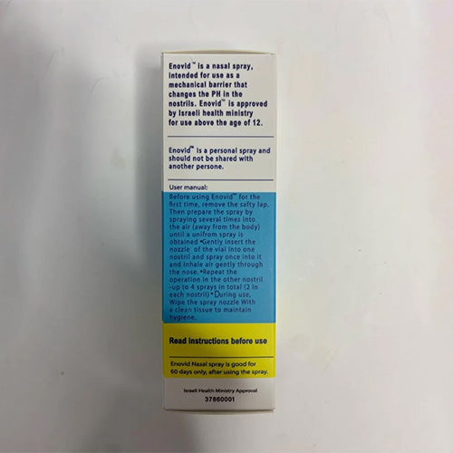Symo Kane Enovid@ Natural and Revolutionary Protection Nasal Spray - 0.845 fl oz, Great for Daily use Travel Size Spray, Chemical Free, Cruelty-Free, Trusted by Millions Worldwide - Pack of 1