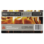 Pine Mountain Traditional 4-Hour Firelogs, Easy Starter Logs, Long Burning Firelog for Fireplace, Campfire, Fire Pit, Indoor & Outdoor Use, 2 Pack