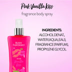 Body Fantasies Body Spray Holiday Gift Set for Her - 3 Piece Lovely Scents Sampler, Perfect for Stocking Stuffers