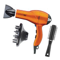 Infiniti PRO CONAIR Hair Dryer with Diffuser, Professional AC Motor, Tourmaline Ceramic Technology Blow Dryer, Includes Concentrator and Blowout Brush, Amazon Exclusive, Orange