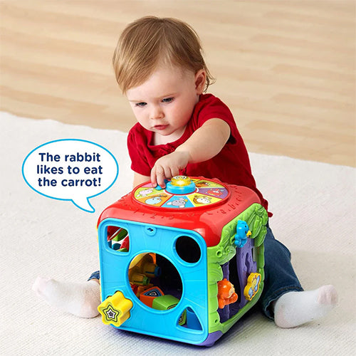 VTech Sort and Discover Activity Cube with Lights and Music