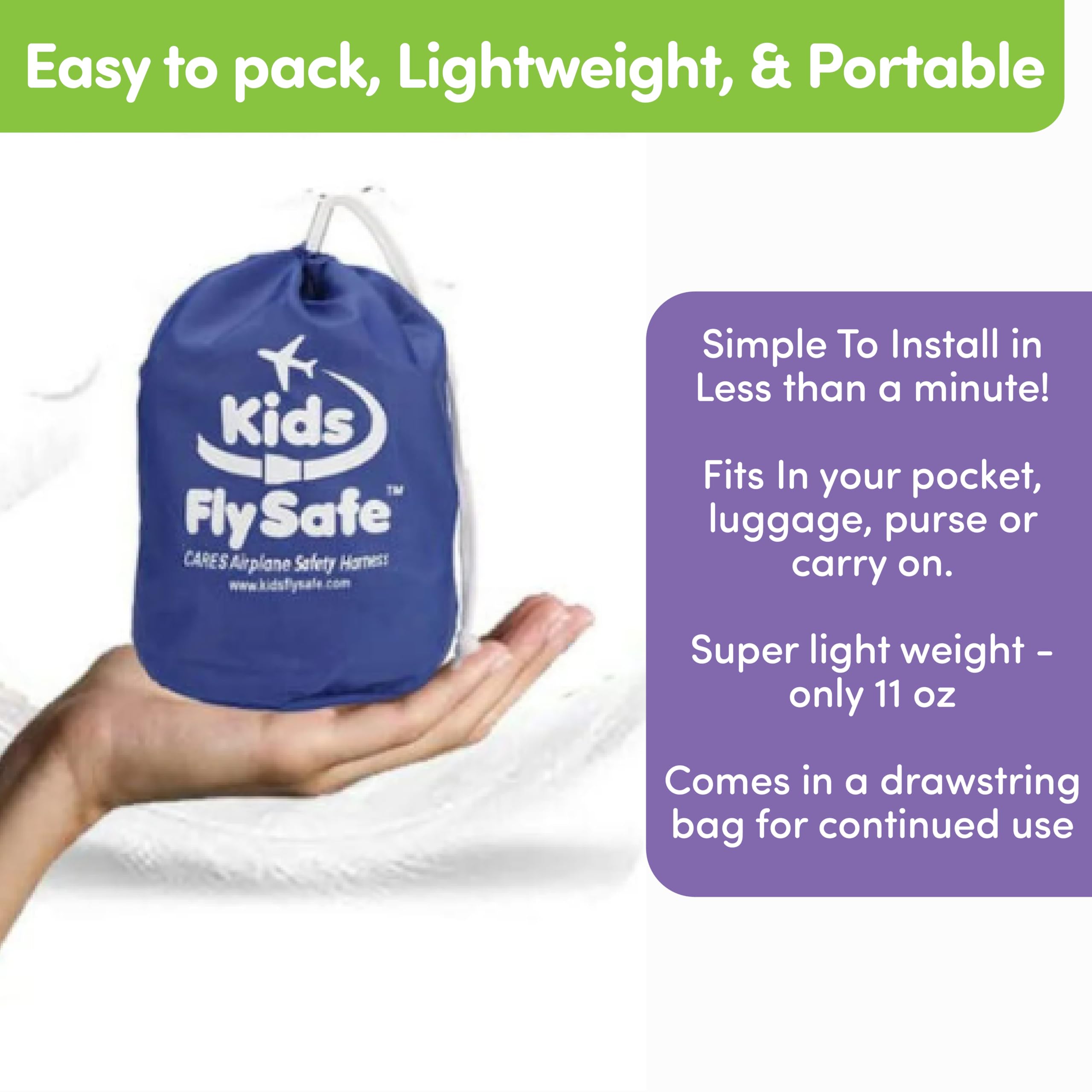 Child Airplane Travel Harness - Cares Safety Restraint System - The Only FAA Approved Child Flying Safety Device