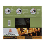Pine Mountain 100% Natural Classic Firelog, 3-Hour Burn Time, 6 Logs, Green