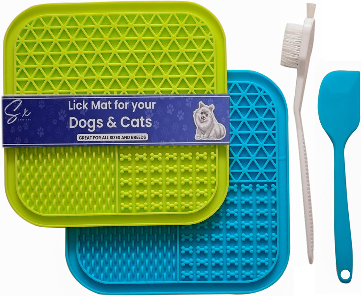 Stop Xpo Dog Lick Mat Large Slow Feeder Non-Slip with Suction Cups, Boredom and Anxiety Reducer, Dog Treat Mat for Food, Perfect for Food, Treats, Yogurt, or Peanut Butter