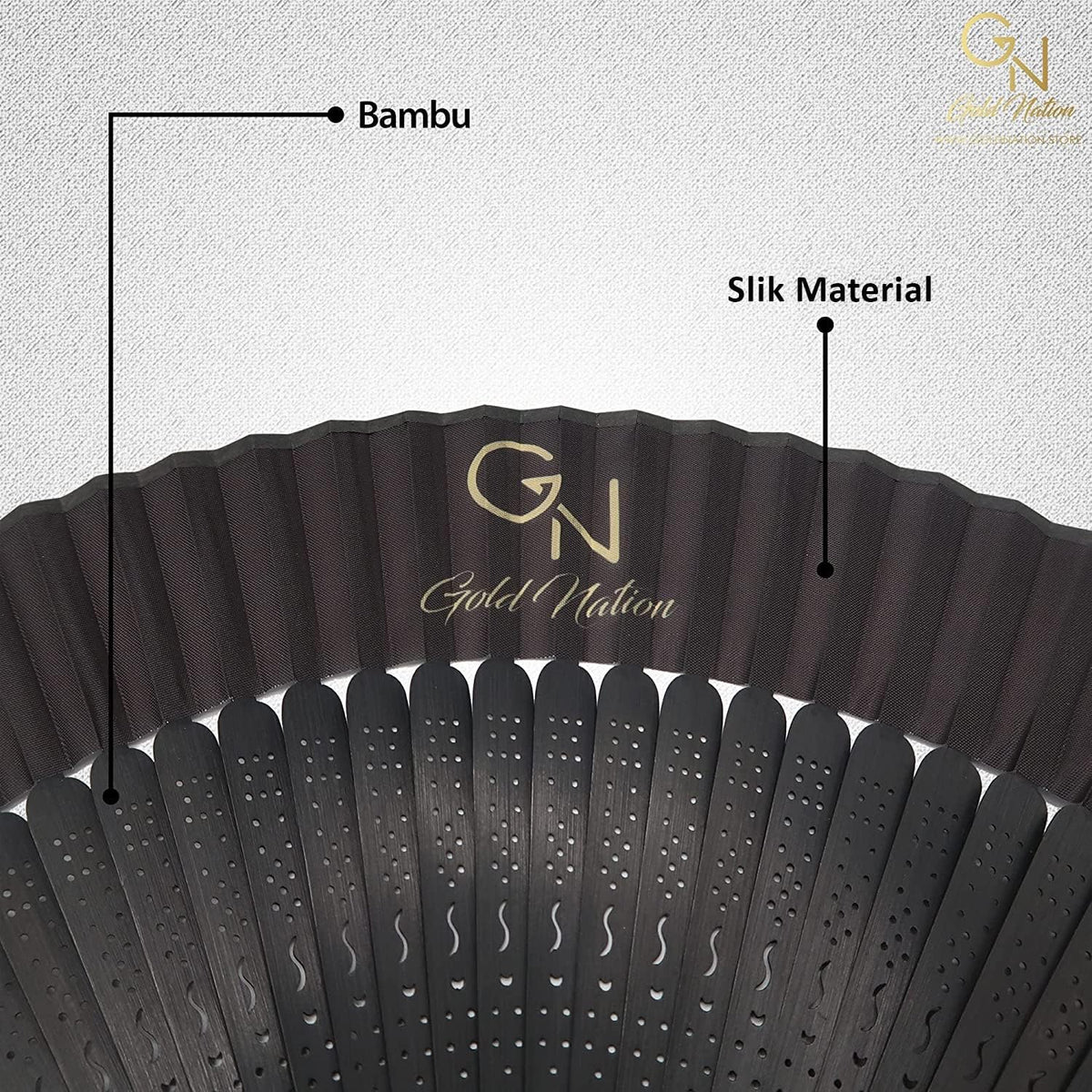 Gold Nation Folding Fan, Hand Fans for Women Silk Fans with Bamboo Sticks with Elegant Gift Box, Chinese Retro Style for Party Dancing and Wedding Decoration