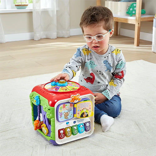 VTech Sort and Discover Activity Cube with Lights and Music