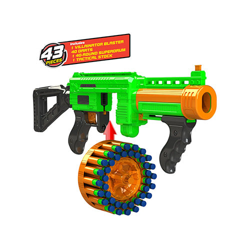 Adventure Force Villainator Pump Action 40 Dart Super Drum Blaster