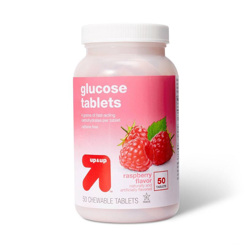 Glucose Tablets - Raspberry Flavor - 50ct - up&up™