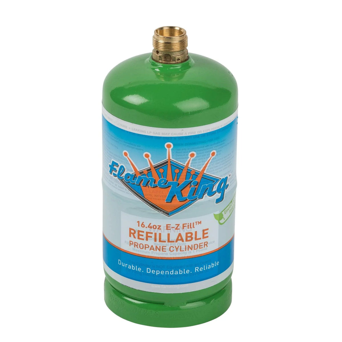 Flame King Refillable 1 lb Propane Cylinder, DOT-Certified LP Tank