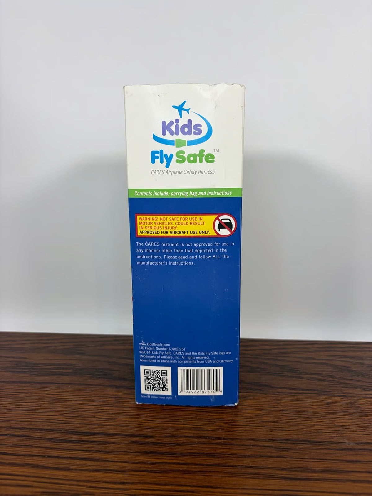 Kids Fly Safe CARES Airplane Safety Harness - FAA Approved Seat Belt