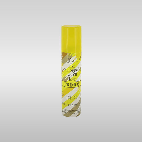 Designer Imposters Primo Perfume Body Spray 2.5oz 6 Pack Bundle