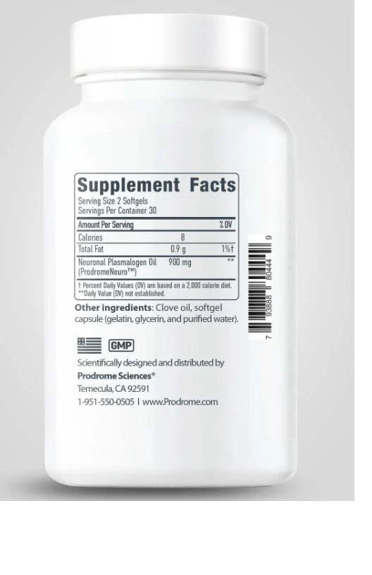 ProdromeNEURO Omega-3 (DHA) Plasmalogen 60 Softgels